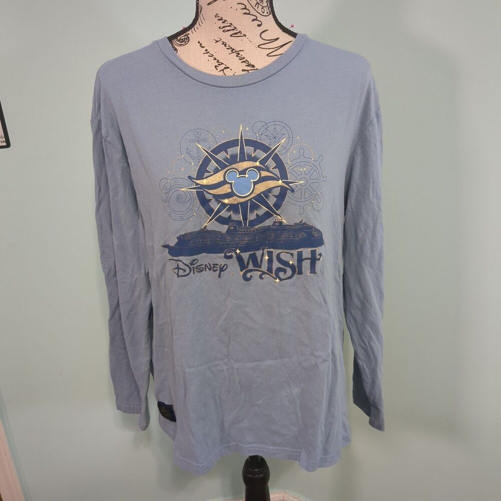 Disney Cruise Line DCL Wish Inaugural Long Sleeve shirt medium
